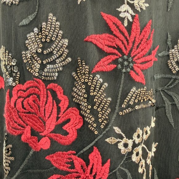 Calvin Klein Women's Sleeveless Midi Dress | Black | Size 8 - Picture 3 of 12